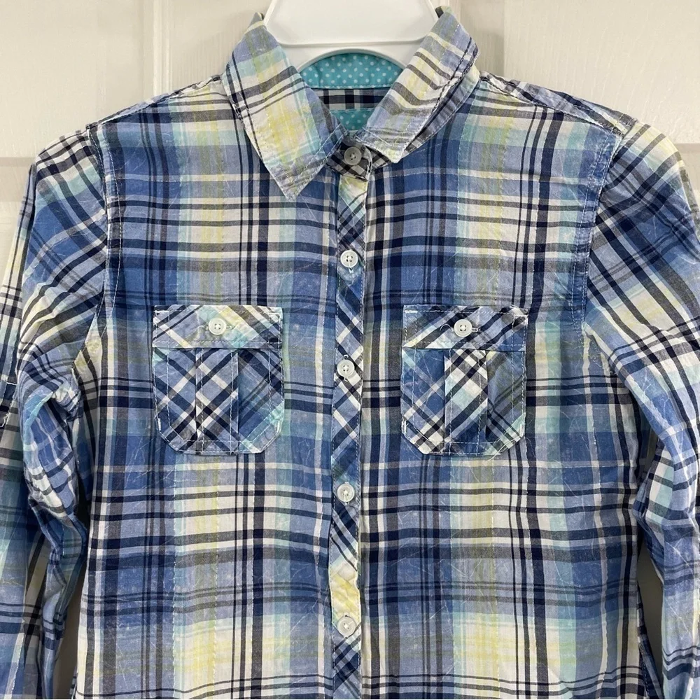 Justice Girl’s Flannel Button Down Size 10